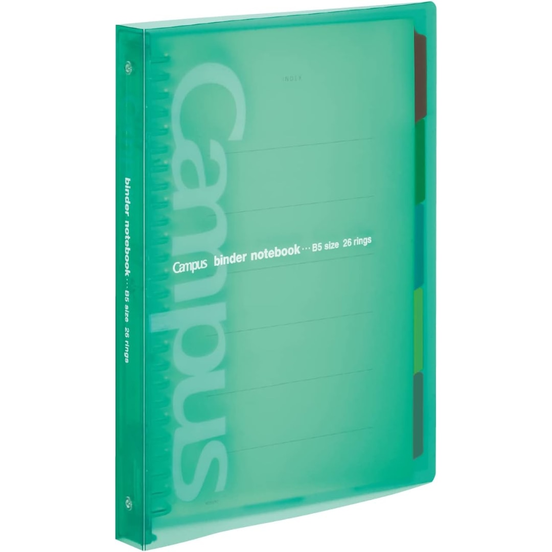 Kokuyo Campus Slide Binder B5 Green